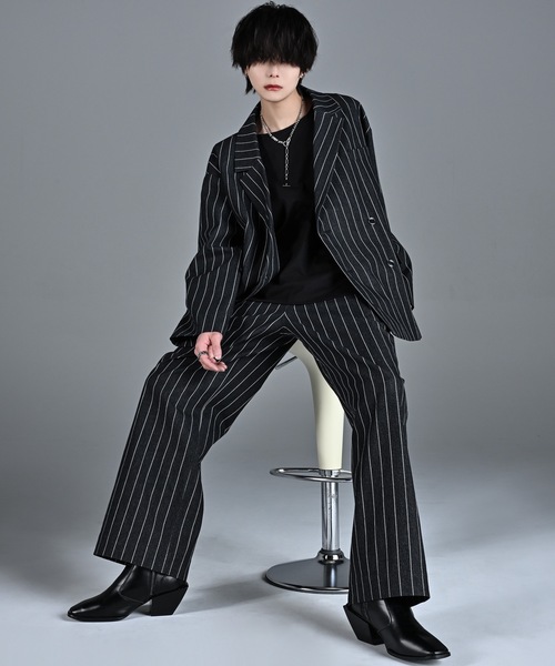 ADRER（アドラー） スラックス TR w cloth basic wide straight pants