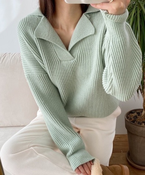 LACーVERT ニット セーター スキッパーニット レディース : ZOZOTOWN