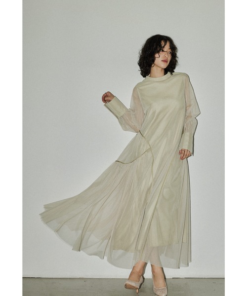 niana（ニアナ） ドレス チュールパイピングAラインドレス マタニティ