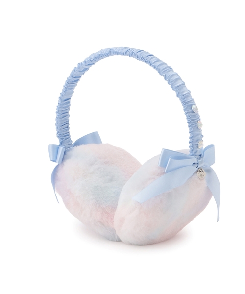 mezzo piano 耳当て イヤーマフ リボン フェイクファーイヤマフ キッズ