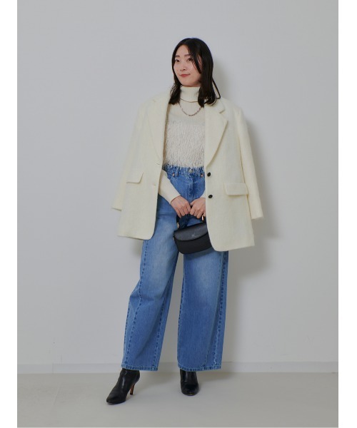 allureville（アルアバイル） コート チェスターコート シャギーハーフ