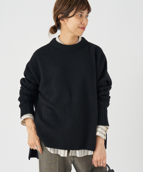 IENA（イエナ） ニット セーター 「WEB限定/追加」ウールカシミヤ 脇