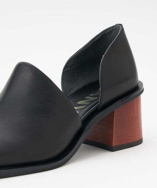 LANVIN en Bleu パンプス スクエアトゥサイドオープンパンプス