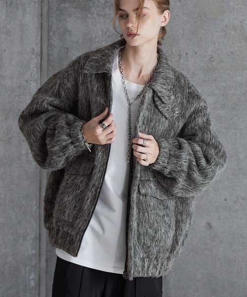 SERACE ブルゾン アウター 「SERACE」2way loose shaggy short blouson