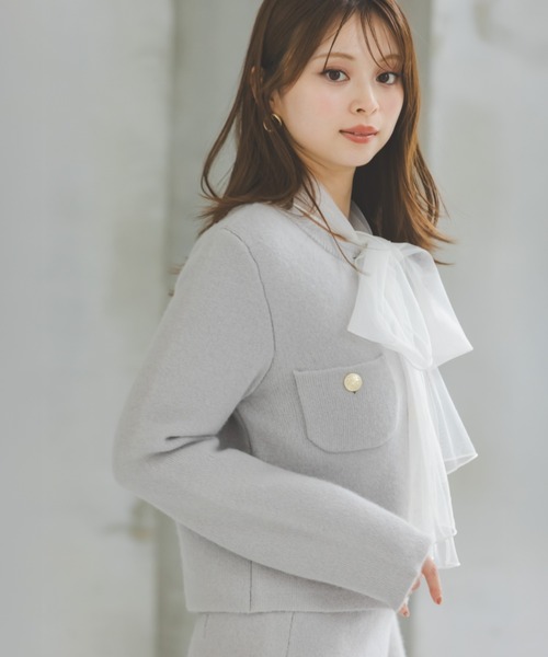 SNIDEL（スナイデル） ジャケット ノーカラージャケット フォックス