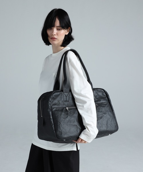 Y-3 ボストンバッグ LEATHER WEEKENDER メンズ レディース : ZOZOTOWN