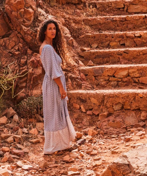 ROXY（ロキシー） ワンピース BORDERLINE MAXI/ロキシー長袖マキシ