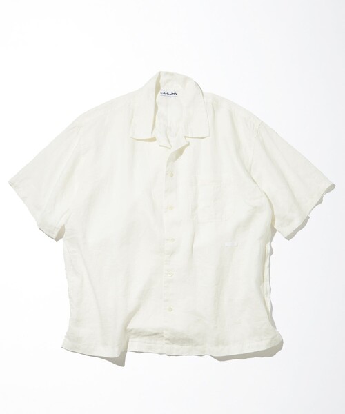 CAHLUMN（カウラム） シャツ Belgium Linen Open Collar Shirt 1.1