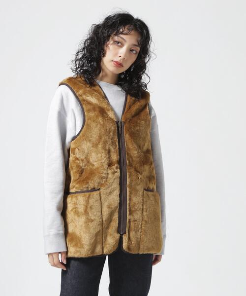 Barbour（バブアー） ベスト ジレ FUR LINER SL MLI0035 フロント
