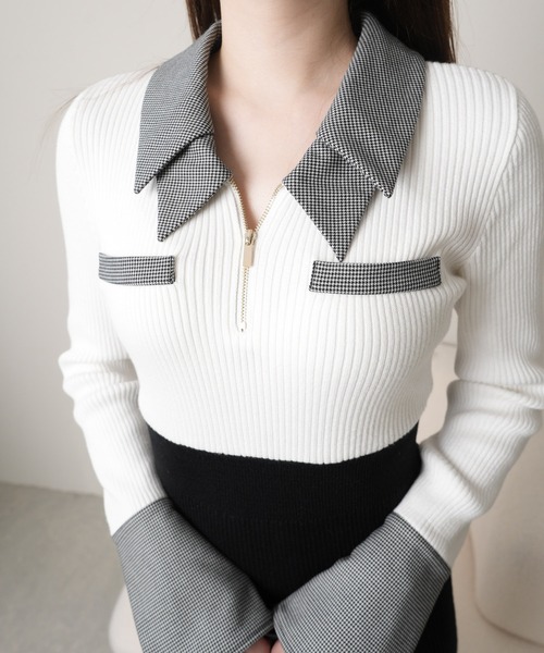 LIP SERVICE（リップサービス） ワンピース ダブルカラークラシカル