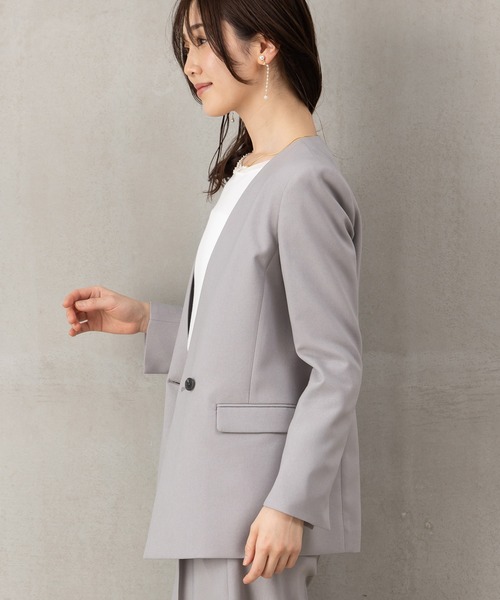 ROBEDECORA セットアップ 「洗えるウールタッチスーツ」ダブル