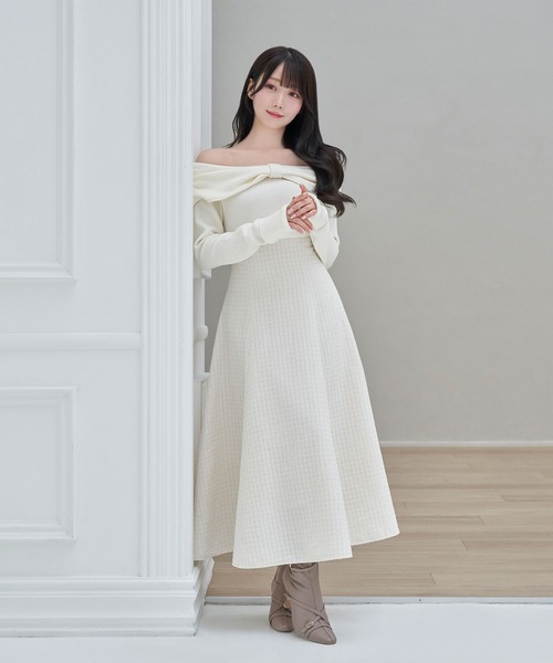 Rose Muse（ロゼミューズ） ワンピース Front ribbon dress : ZOZOTOWN