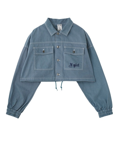 X-girl（エックスガール） ブルゾン アウター 2WAY CROPPED JACKET