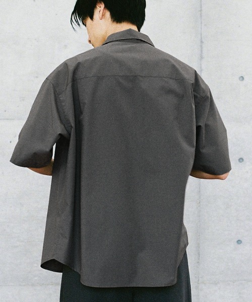 WYM LIDNM シャツ NEW BASIC MICRO SPAN BOX H/S SHIRT メンズ