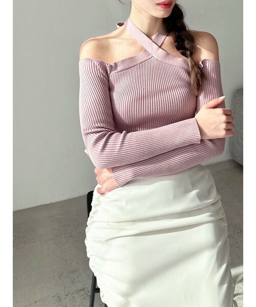 RESEXXY（リゼクシー） ニット セーター ホルターネックニットトップス