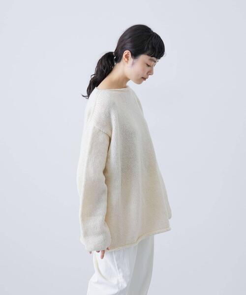 かぐれ ニット セーター 「2サイズ展開」ペルーボートネックニット