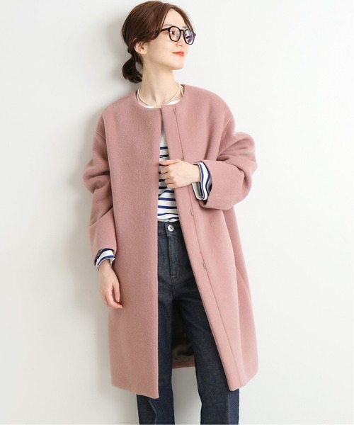 IENA（イエナ） ノーカラーコート 34 ホワイト レディース : ZOZOTOWN