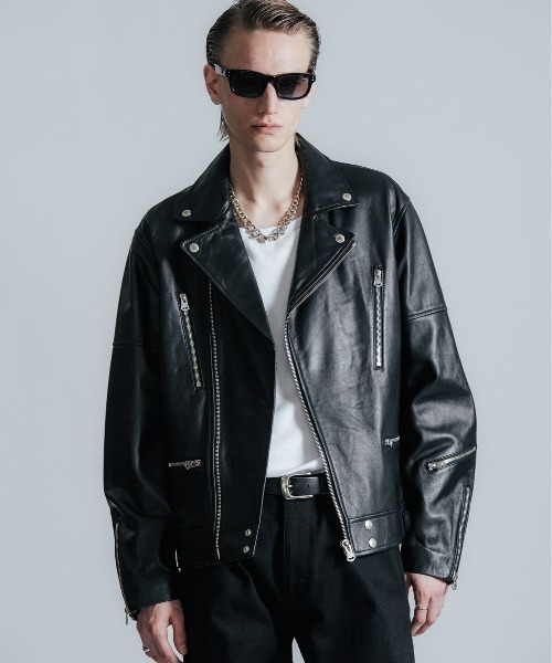 CRIMIE（クライミー） 革ジャン ライダース W BIKER SPANISH LAMB