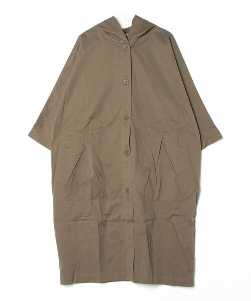 FREE STYLISTS トレンチコート コート フード付き ロングトレンチ