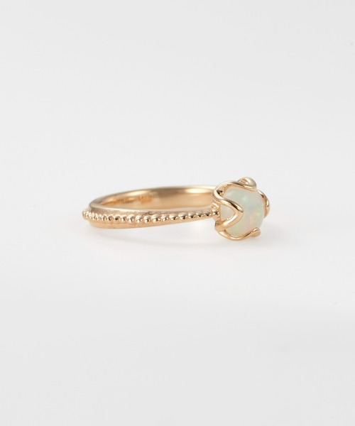 agete（アガット） 指輪 リング K10ベビーリング（オパール