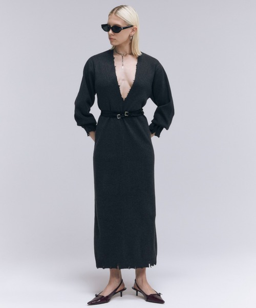JOSE MOON（ジョゼムーン） ワンピース DEEP V KNIT DRESS/ディープ