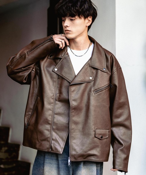 Rocky Monroe（ロッキーモンロー） 革ジャン ライダース オーバー