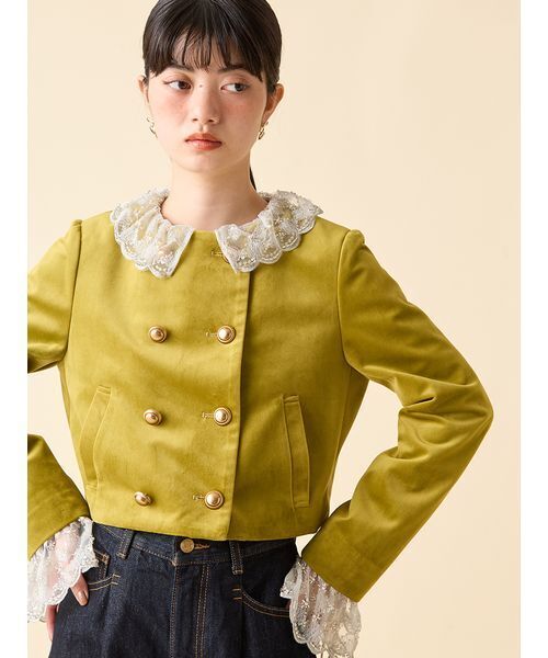 LILY BROWN（リリーブラウン） ジャケット ノーカラージャケット 「L.B