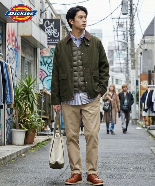 Dickies（ディッキーズ） ブルゾン アウター 襟コーデュロイ ダック
