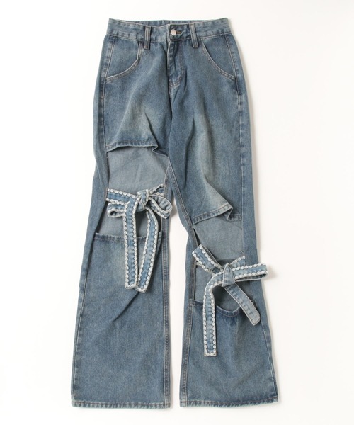 gossip!ロサンゼルス ジーンズ デニム デニムパンツ 「サイズあり」膝