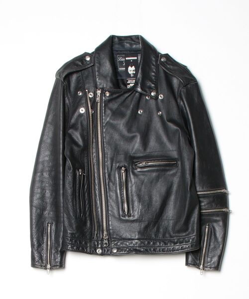 NEIGHBORHOOD（ネイバーフッド） ライダースジャケット - ブラック