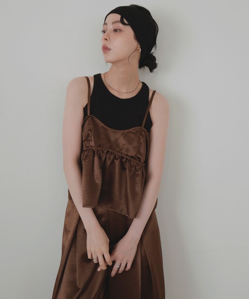 LIAN（リアン） キャミソール サテンキャミビスチェ : ZOZOTOWN Yahoo