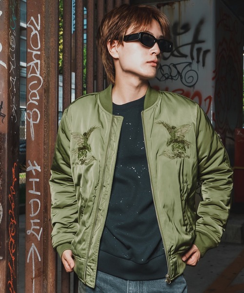 improves（インプローブス） スカジャン 刺しゅう MA-1スカジャン