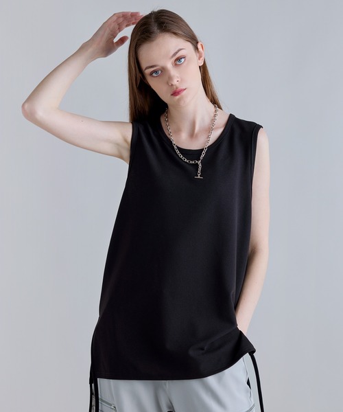 SOCCE タンクトップ ドライアムンゼンサイドコードレイヤードタンク