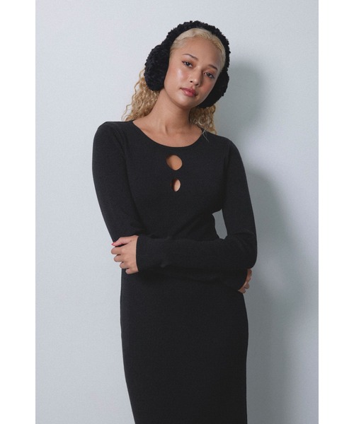 ALEXIA STAM（アリシアスタン） ワンピース Two-Way Knit Long Dress