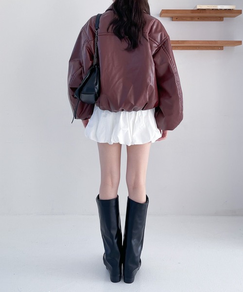 Heather（ヘザー） ブルゾン アウター ショート中綿ブルゾン 283646