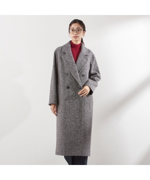 SUIT SELECT コート チェスターコート ダブルブレストロングチェスター