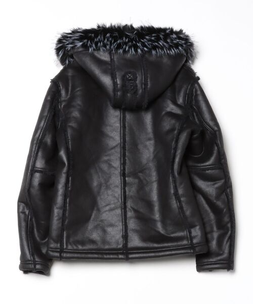 FUGA ブルゾン アウター 「FUGA/フーガ」ファー付きムートンN2B