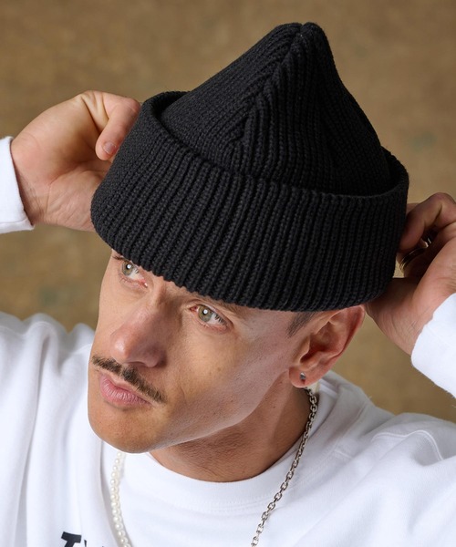 THEOREM ニット帽 ニットキャップ mko12358-Wide Turn Back Knit Cap