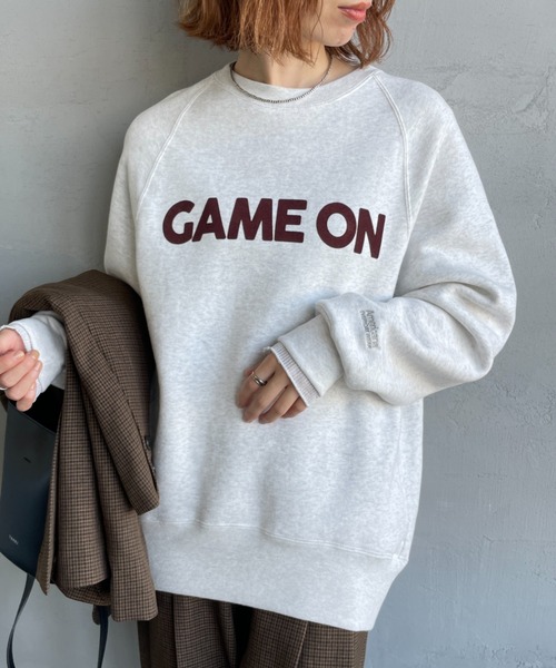 AMERICANA（アメリカーナ） トレーナー スウェット GAME ON フロッキー