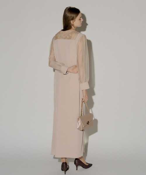 LE'RURE ドレス Jacquard lace pencil dress : ZOZOTOWN Yahoo!店