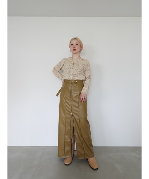 sahara（サハラ） スカート Belt Design Zip Skirt/ベルトデザイン