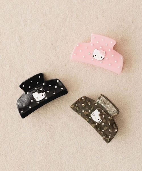 Me%（ミィパーセント） ヘアクリップ 「HELLO KITTY」キルティング