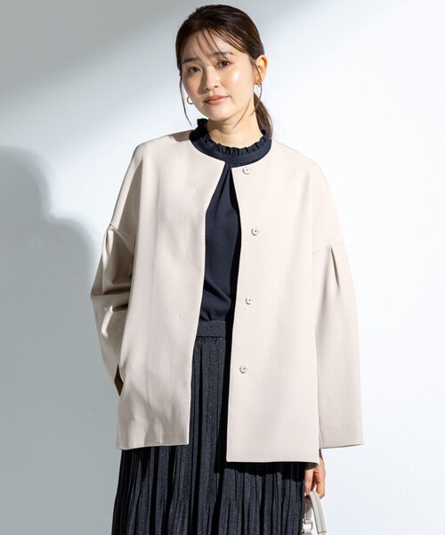 ANY SIS（エニィスィス） ノーカラーコート コート 「UVカット