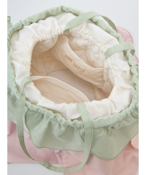 PINK HOUSE（ピンクハウス） トートバッグ スイートピー花びらフリル