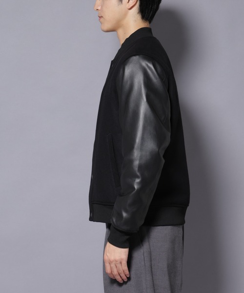 NANO universe（ナノ・ユニバース） スタジャン フェイクレザー