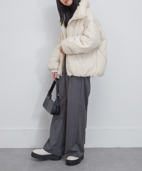 ダウンコート ダウンジャケット ダイヤキルトBIG中綿ダウンジャケット