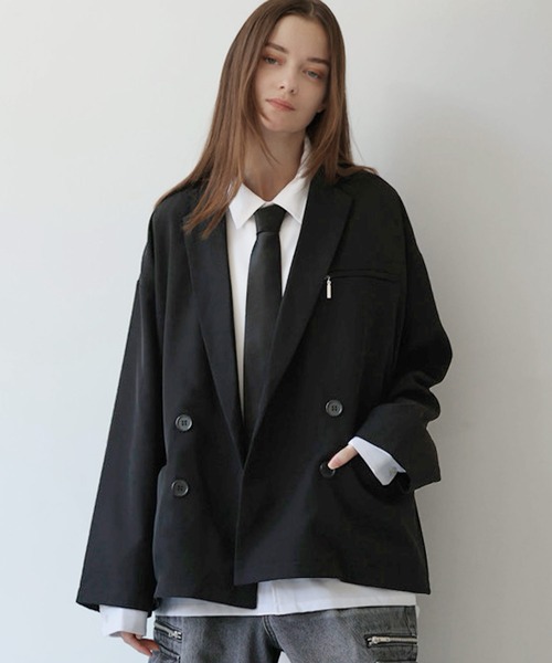 SOCCE ジャケット テーラードジャケット 「セットアップ可」TRダブル