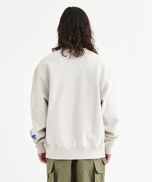 KHOKI（コッキ） スウェット 「KHOKI / コッキ」Cross-stitch sweat