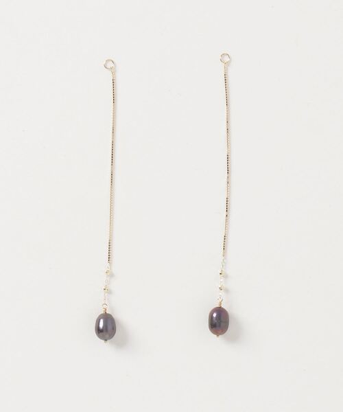 agete（アガット） チャーム K10パールピアスチャーム レディース