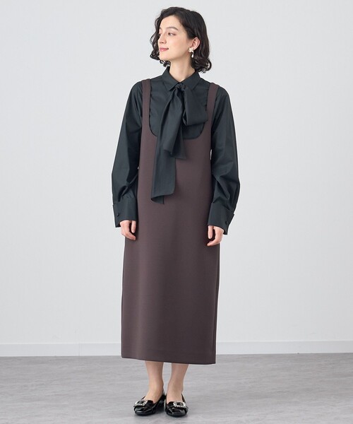 ANAYI（アナイ） ジャンパースカート ダブルジャージージャンパー